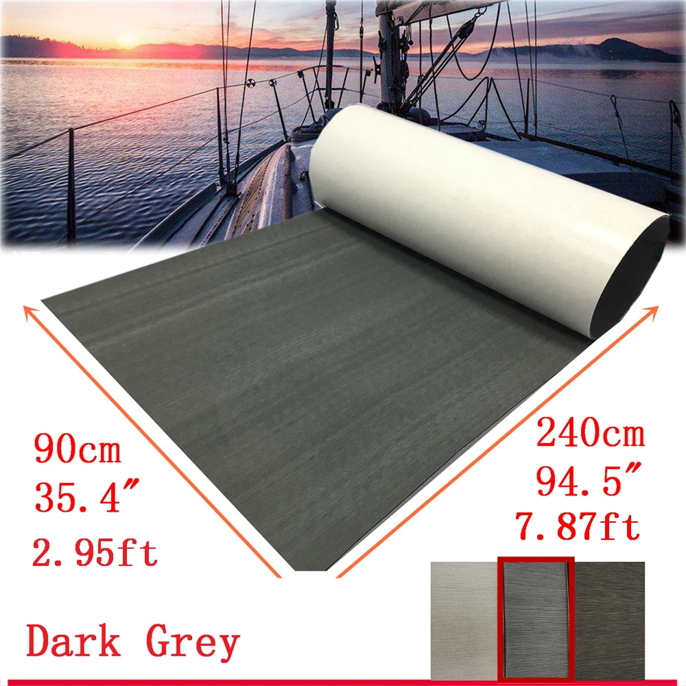 Teck Synthétique Bateau Tapis De Pont Bateau En Mousse EVA 240x90cm - Antidérapant, Imperméable | Revêtement Sol Yacht, Camping-car Revêtement Sol Bateau Antidérapant
