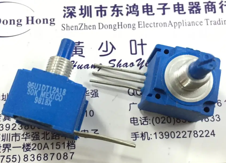 5PCS/LOT Mexico sealed potentiometer 96U1DT12A18 single 50K precision shaft length 12MM | Обустройство дома