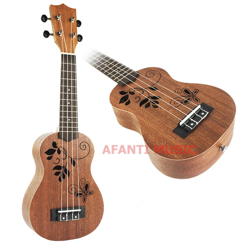 Afanti музыка Sapele/21 дюймов Гавайские гитары укулеле(dga-217