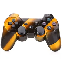 Interval Stripe Style Wireless Bluetooth Handle Rechargeable Joystick Controller Gamepad for PS3 O2