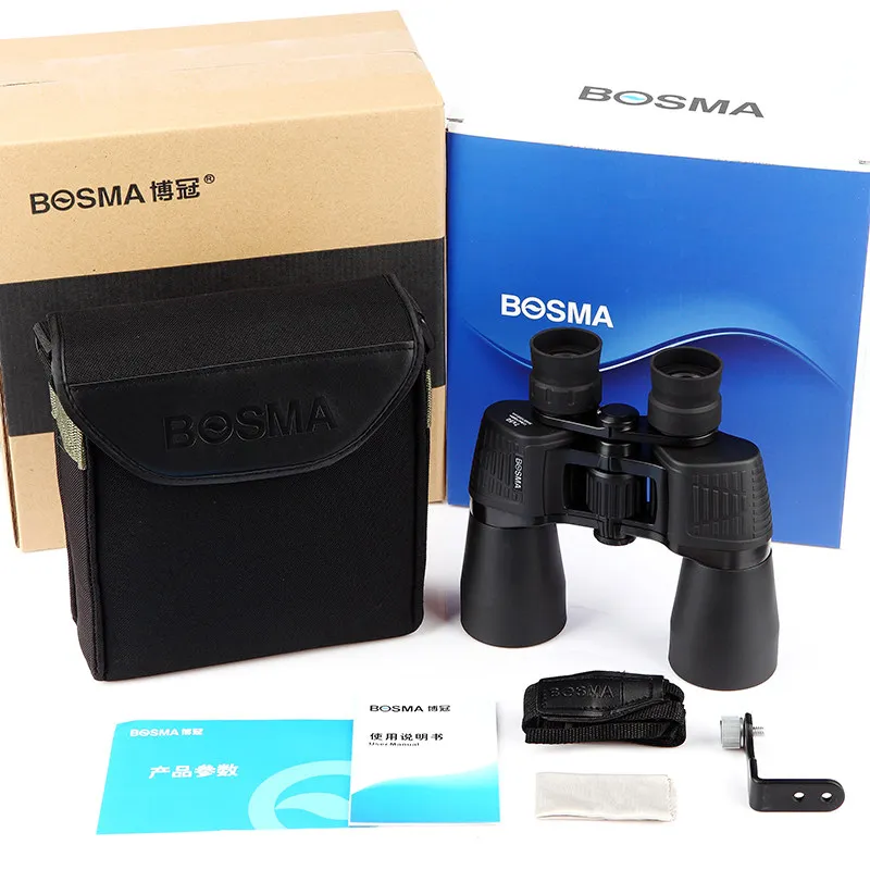 

BOSMA Brand Military HD 10-20X50 Binoculars Professional Hunting Telescope Zoom Night Vision Infrared Eyepiece Ultra-high-en