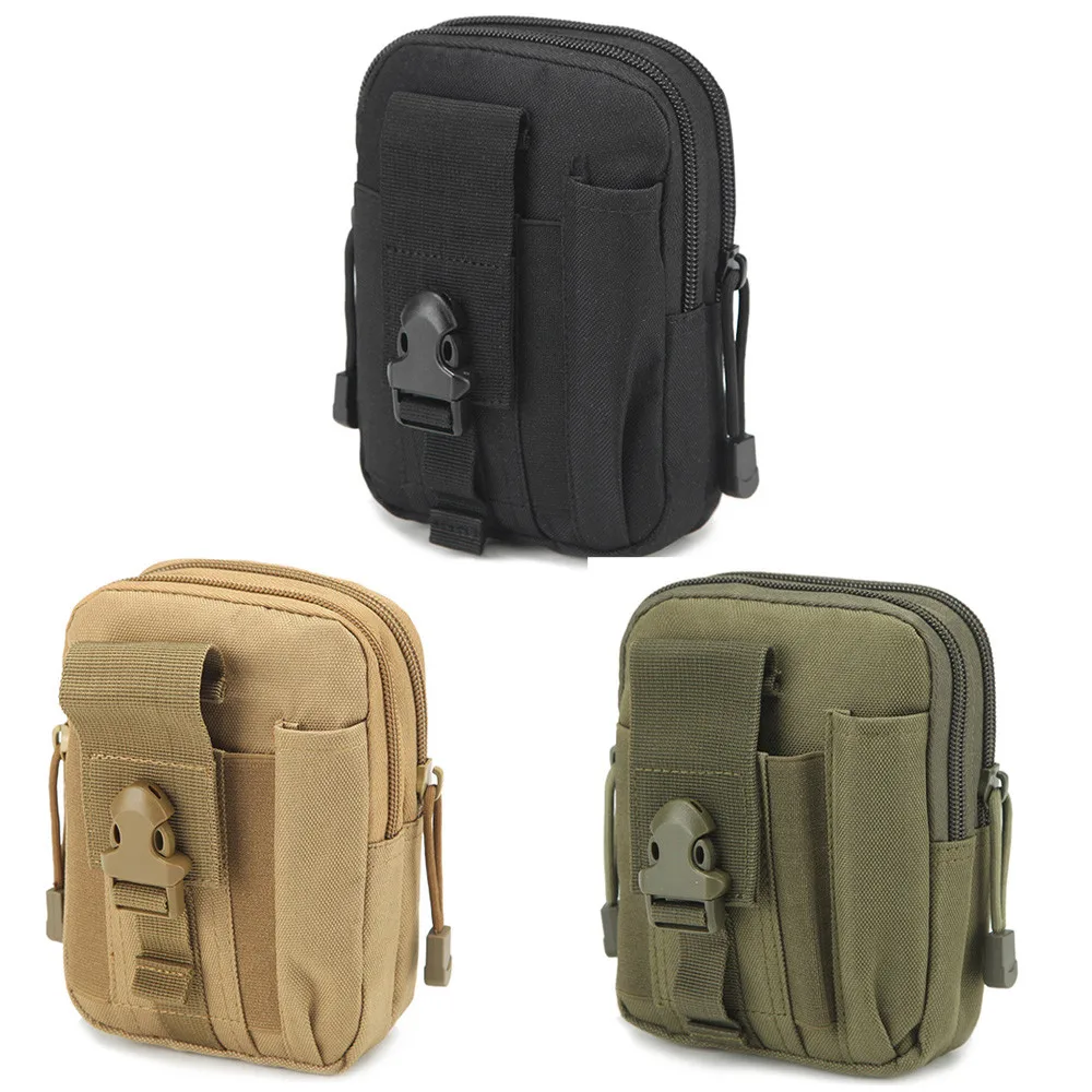 

2019 Men Women Casual Waist Pack Canvas Work Waist Solid color Waist Bags Waterproof Army Military Small Bags Crossbody bag3.45