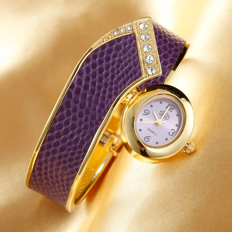 

CUSSI 2018 Luxury Gold Women's Bracelet Watches Creative Ladies Dress Watches Fashion Womens Quartz Wristwatch reloj mujer Clock