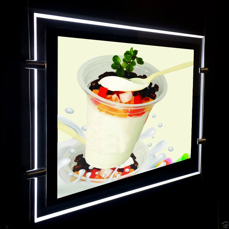 

(1unit/Column) A4 Double Sided Magnetic Front Panel LED Window Lightboxesl,Backlit & Edge-Lit LED Light Display Panel