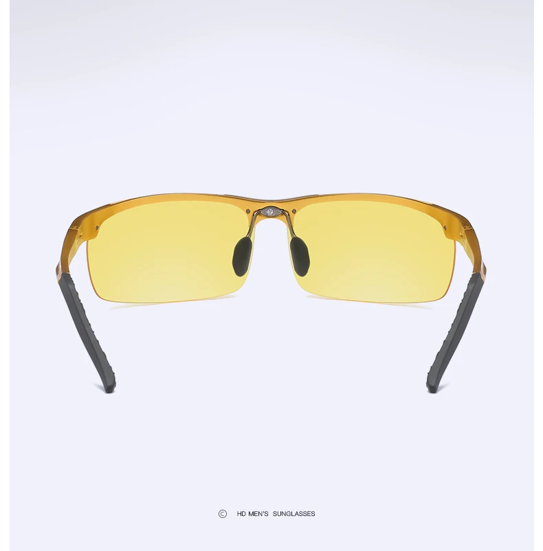 YSO очки ночного видения мужские алюминиевые магниевые поляризованные очки ночного видения для вождения автомобиля Рыбалка антибликовые 8177