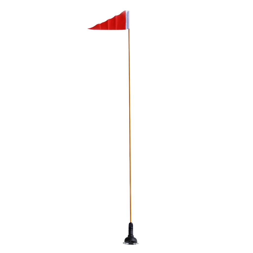 Kayak Safety Flag Mount Kit Universal Accessories 47'' with Universal Rail Mount Base for Inflatable Boat Canoe Yacht Dinghy