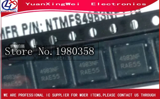 10 шт./лот NTMFS4983NFT1G NTMFS4983NF NTMFS4983 4983NF QFN8 MOSFET ic | Электроника