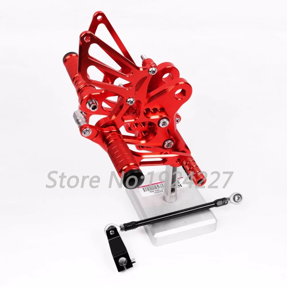 8 цветов ЧПУ Rearsets для Honda CBF150 все годы сзади множество мотоциклов регулируемая ножка колышки для палатки для езды на велосипеде высокого качества тормозной подставки