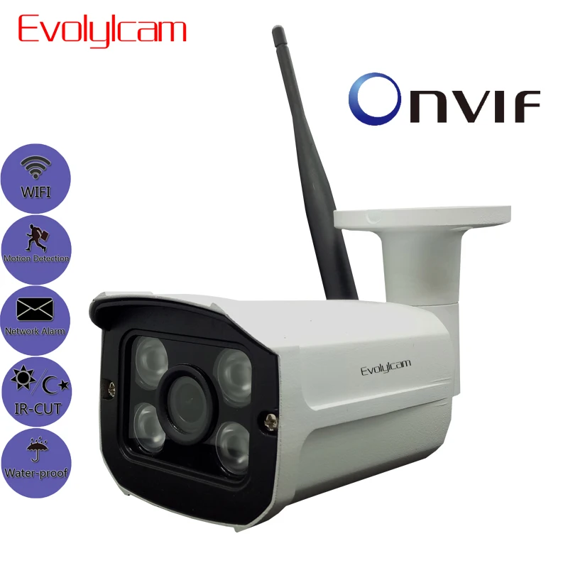 

Evolylcam WiFi HD 1.3MP 960P IP Camera Wireless Onvif P2P CCTV Security IR Night Vision Metal Bullet Cam Protection Surveillance