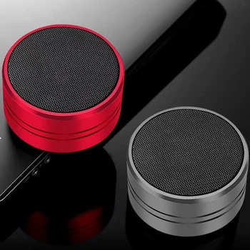 

Portable Alloy Bluetooth4.1 Speaker Wireless Mini Handfree TF Card Radio Mic MP3 Car Phone Audio Sound Box
