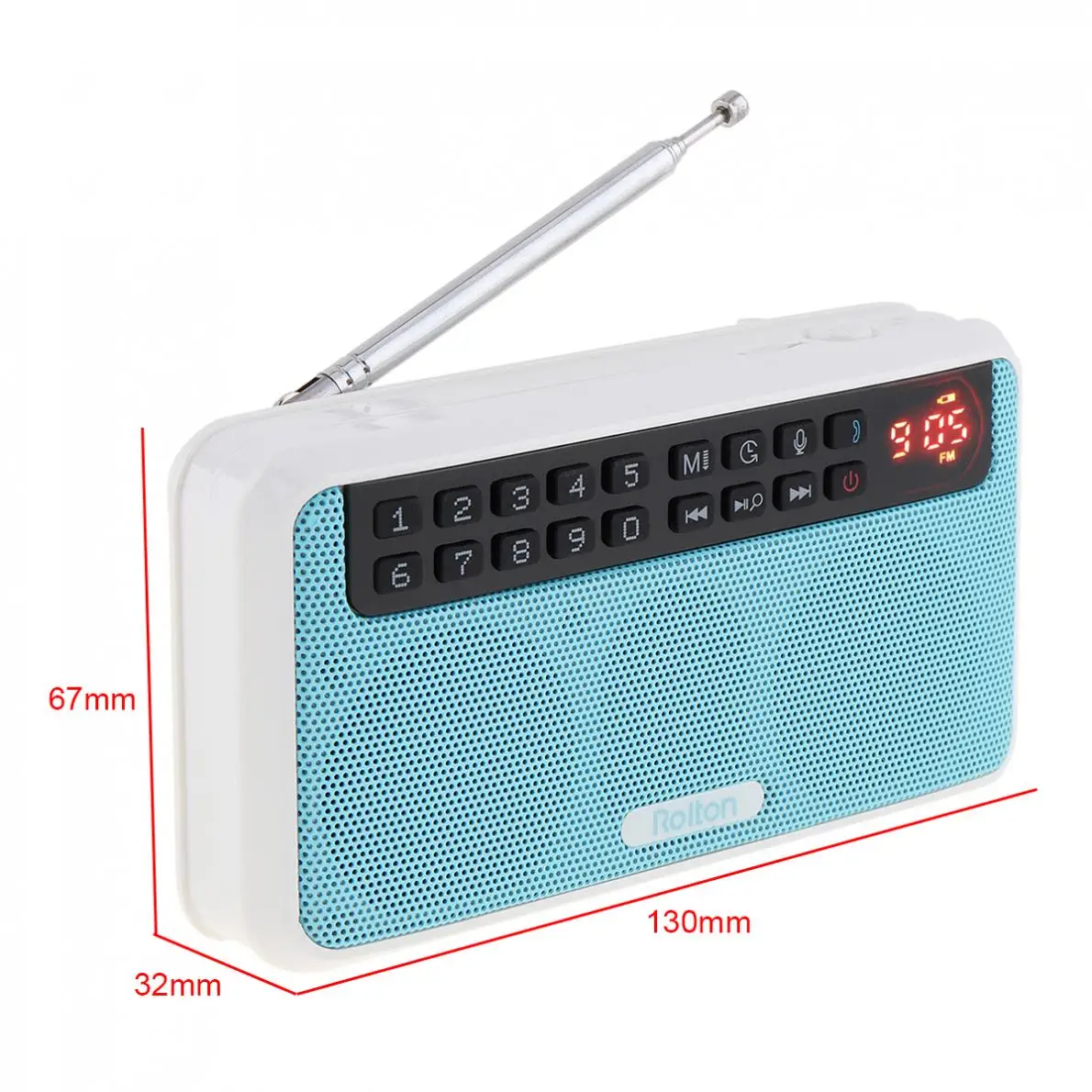 Rollton портативный мини fm радио dab portatil am FM radyo музыкальный плеер динамик TF USB с ЖК