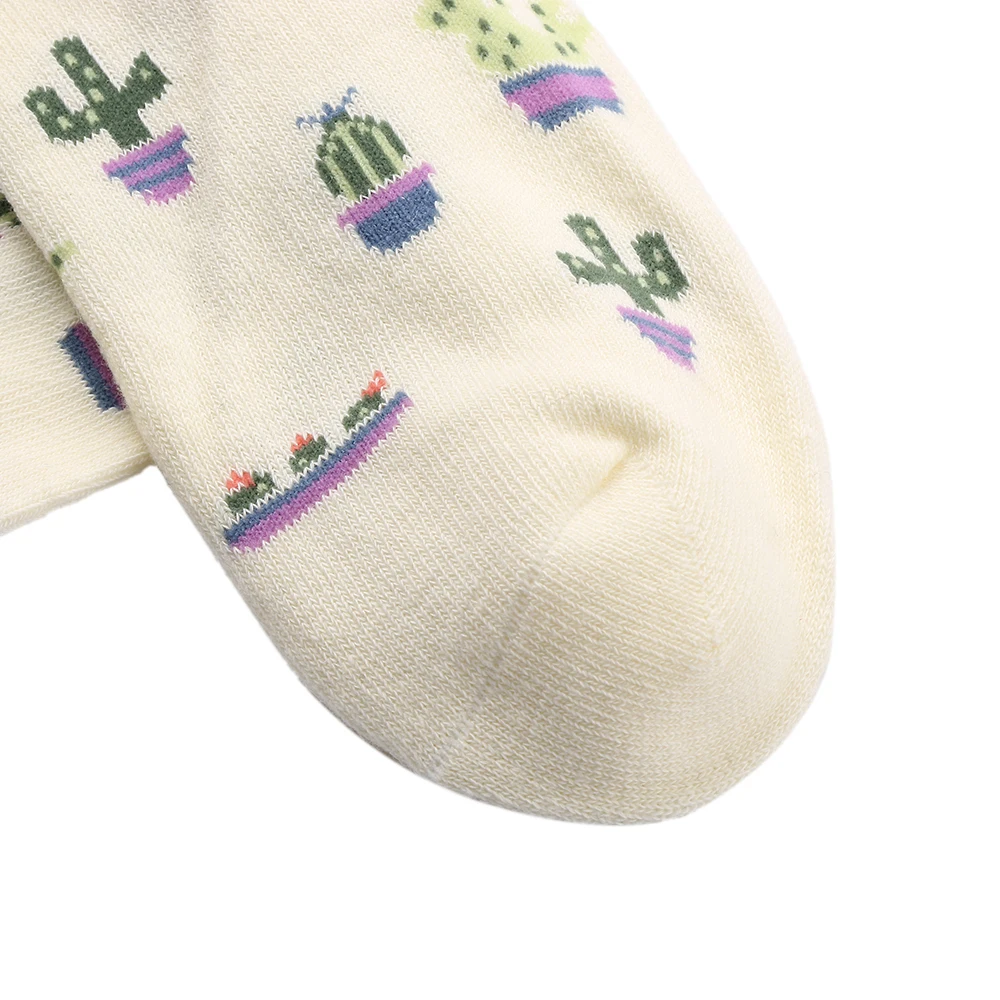 Хлопок, милые носки с фруктовым принтом женские носки Meias Ретро Вышивка, Длинные цветные забавные Женские носочки, разноцветные чулки для девочек