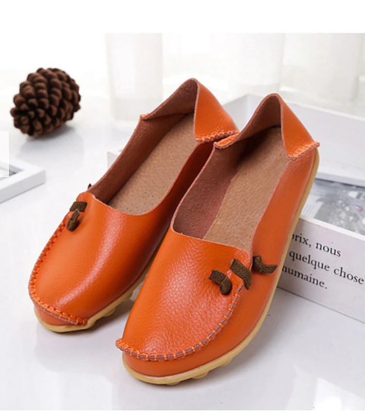 Fashion Summer Casual Genuine Leather Women’s Loafer Shoes