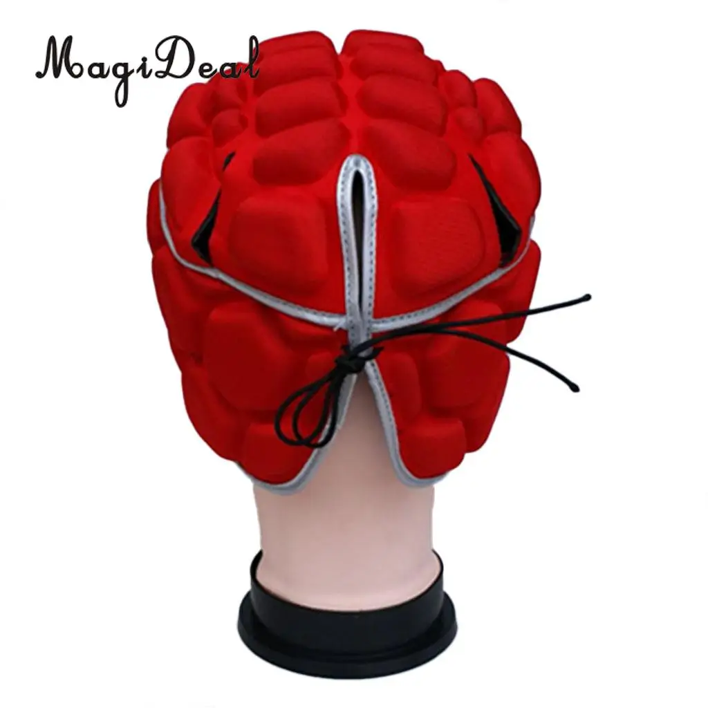 MagiDeal Premium Soft Padded EVA Safety Head Gear Protective Helmet for Soccer Rugby Football Goalkeeper, Lightweight Breathable