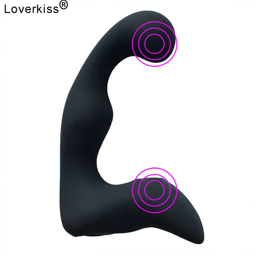 Анальный вибратор Loverkiss 10 вибраций силиконовая Анальная игрушка для массажа