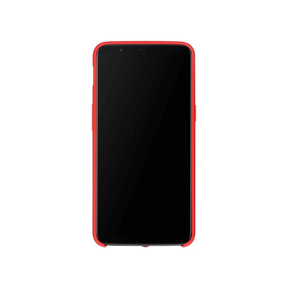 Силиконовый чехол для oneplus 6 100% оригинальный официальный защитный красного цвета