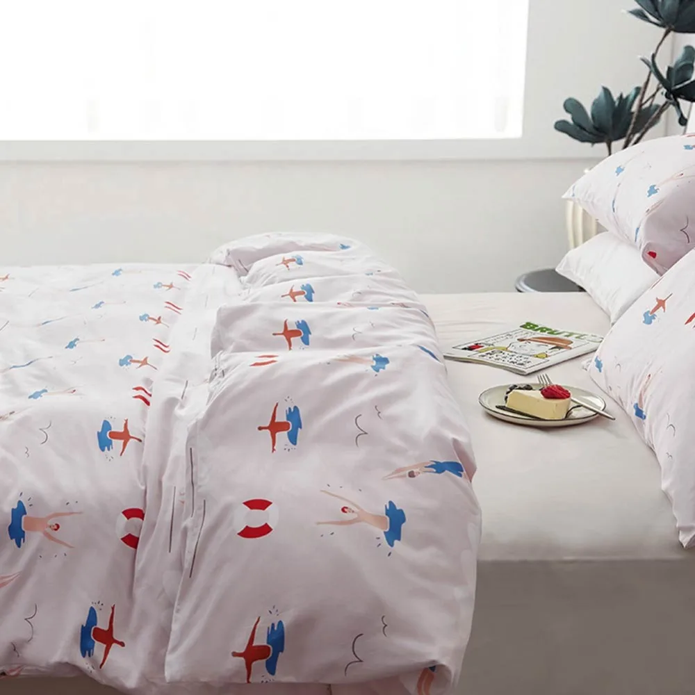 2019 Papa & мима зеленый серый линии Bedlinens пододеяльник 3/4 шт Твин queen король простыня Мягкий хлопок постельные принадлежности Набор наволочек