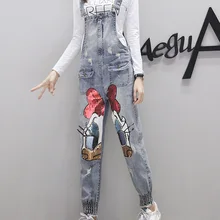 Европейская станция весна новые блестки мультфильм утка отверстие джинсы блесток кролик джинсы