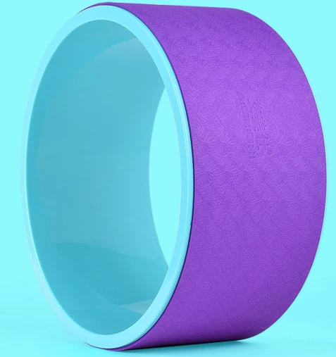Экологически чистый анти-давление Йога колесо круг для йоги изгиб спины беременная женщина йога колесо массажный ролик запасное колесо - Цвет: Фиолетовый
