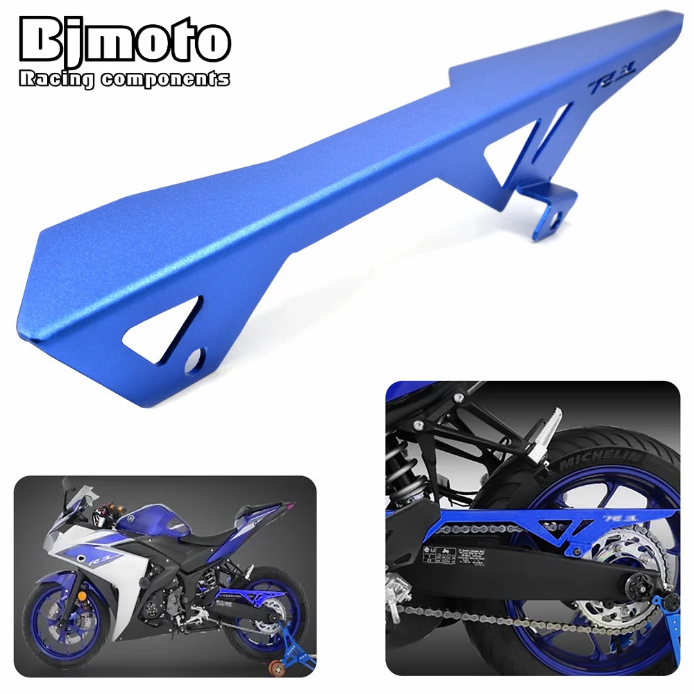 КГК-YA003 CNC Алюминиевый мотоцикла R3 и задний Крышка цепи гвардии Protector для Ямаха YZF -R3 и R3 на 2015-2017 АБС 2017 КГК-YA003 CNC Алюминиевый мотоцикла R3 и задний Крышка цепи гвардии Protector для Ямаха YZF -R3 и R3 на 2015-2017 АБС 2017