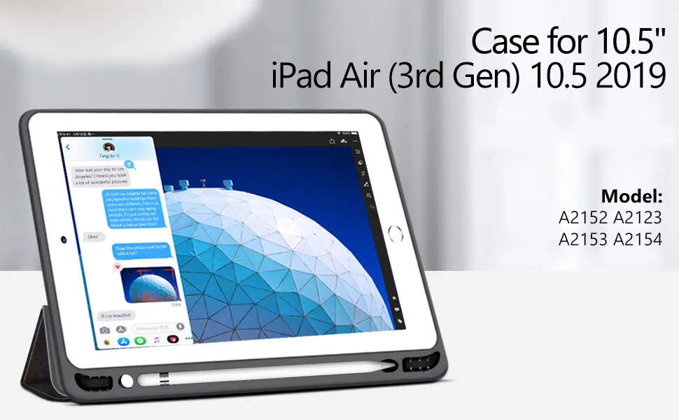 Для нового iPad Air 3 10,5 чехол Bluetooth клавиатура W Карандаш держатель Стенд мягкий чехол для iPad Air 3 10,5 Pro 10,5 чехол клавиатура