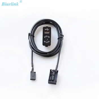 

Biurlink USB AUX-in Plug Socket Audio Set For BMW Z4 E85 E83 X3 X5 for MINI Cooper