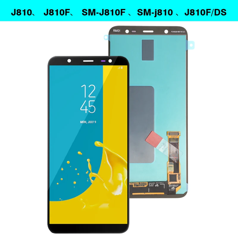 Супер AMOLED 6,0 ''ЖК для SAMSUNG Galaxy J8 дисплей сенсорный экран Замена для Galaxy J810 J810F SM-J810F ЖК-дисплей