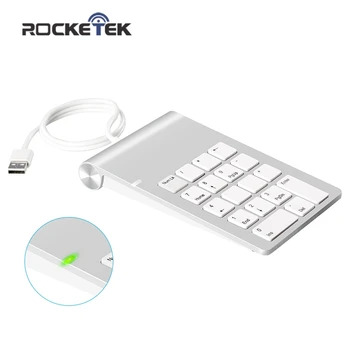 

Rocketek USB Numeric Keypad 18 Keys Mini USB Hubs for Digital Keyboard Ultra Slim Number Pad Compute PC Laptop
