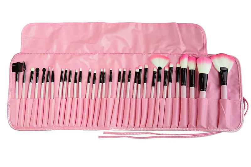 24pcs makeup brush-pink (5)