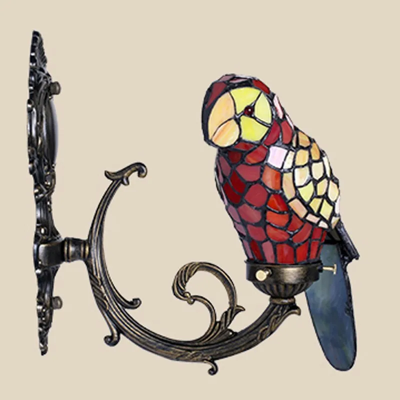 YW2801-red tiffany accent lamp
