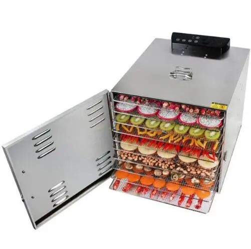 10 Layer Large Commercial Capacity Fruit Dryer Stainless Steel Vegetable Drying Machine Herbal Food Dehydrators Safe Air Dryer 10 Layer Large Commercial Capacity Fruit Dryer Stainless Steel Vegetable Drying Machine Herbal Food Dehydrators Safe Air Dryer