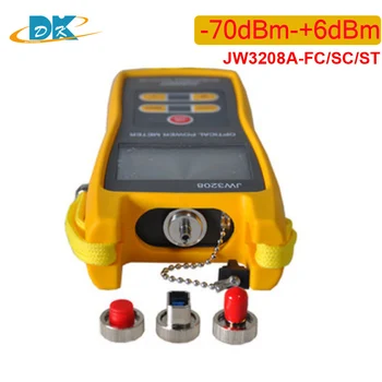 

JW3208 fiber optic power meter for FTTH 800~1700nm -70dBm-+6dBm Handheld Optical Power Meter 2.5mm FC/SC/ST