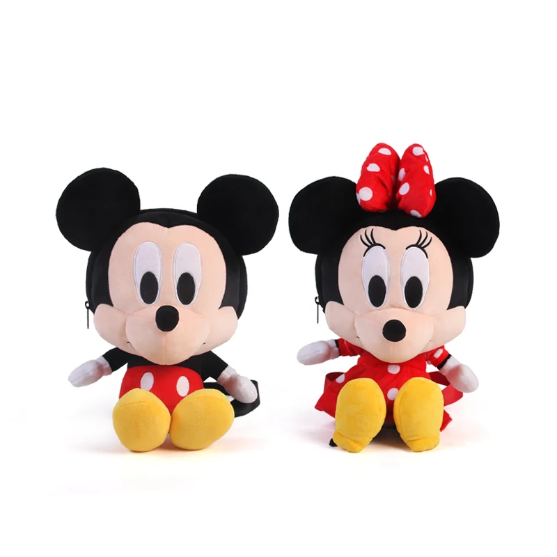 adorable backpack purse plush soft toys for girls boys best gift good quality Mickey plush backpacks kids  (2)