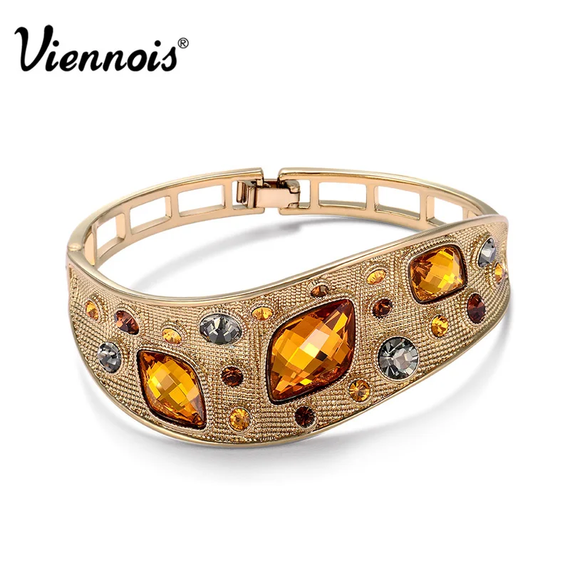 Prix pour Viennois Bijoux De Mode Café Or Couleur Alliage Femme Vintage Bracelets avec Top Autrichien Strass Orange Cristal Prix pour Viennois Bijoux De Mode Café Or Couleur Alliage Femme Vintage Bracelets avec Top Autrichien Strass Orange Cristal