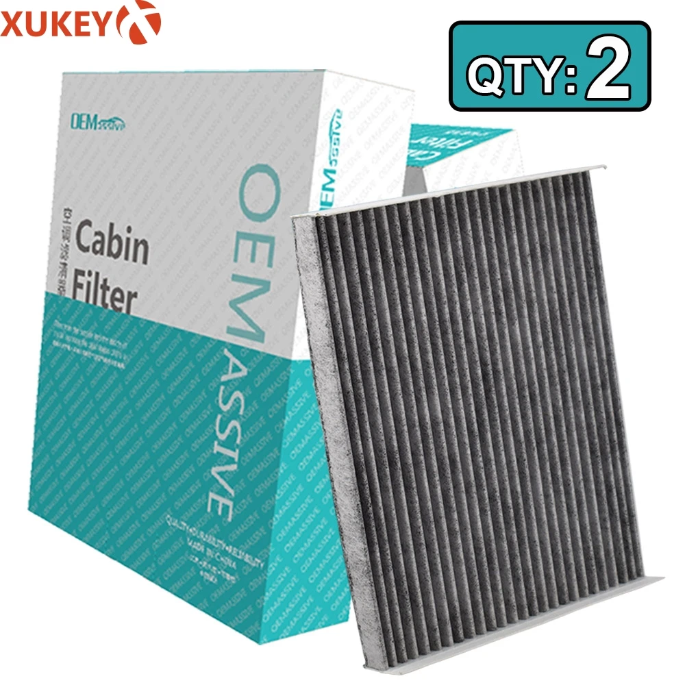 

2x Car Pollen Cabin Air Conditioning Filter Activated Carbon AE5Z-19N619-A For Ford Fusion Sedan Lincoln MKZ 2010 2011 2012 2013