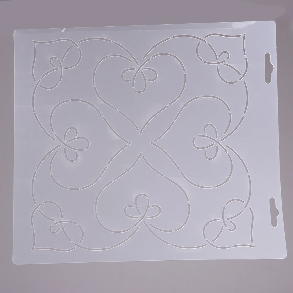 1pc Semi-transparent Stencil Plastic Quilting Template Quilt Tool for Patchwork 