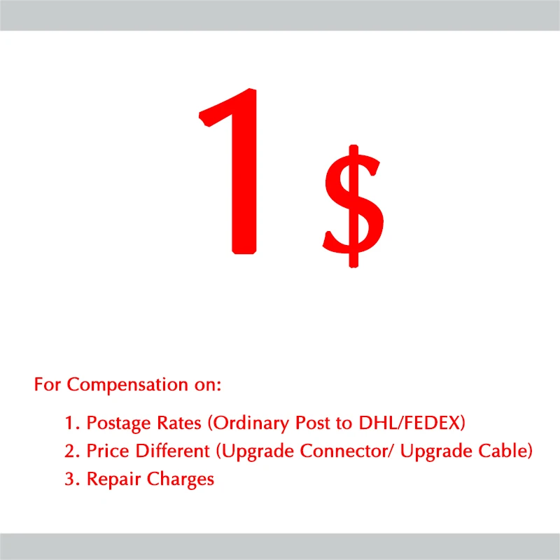 

Hisenior Earphone Post Rates Compensation Pay Repair or Price Compensation Payment