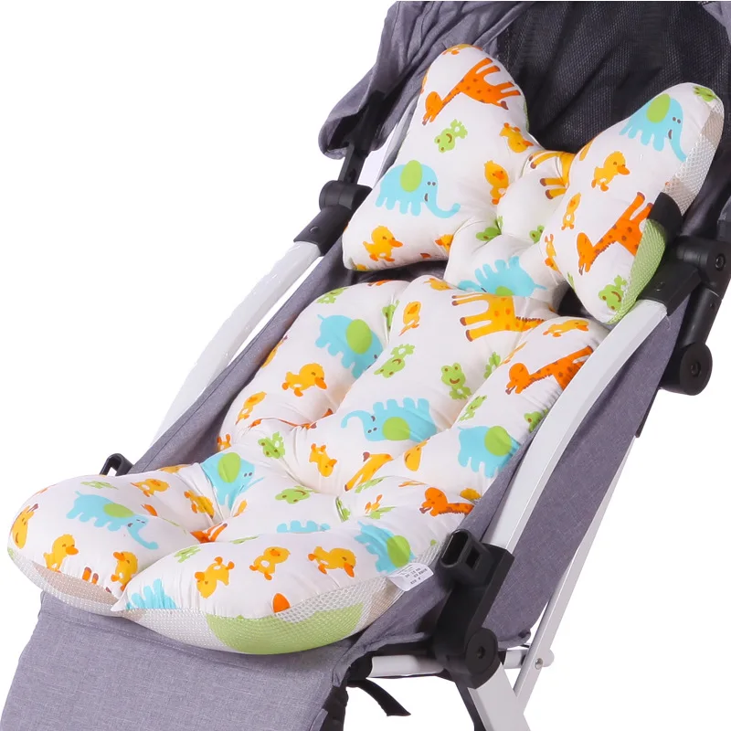 

Baby Print Stroller Pad Car Seat Trolley Chair Cushion Pad Mattresses Pillow Cover Child Carriage Thicken Warm Cushion Hot Sale