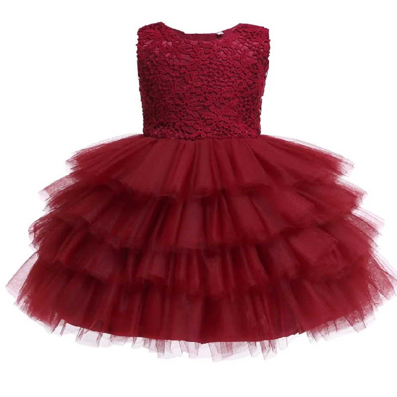 Baby Girl Dress for 0-24M 1 Years Baby Girls Birthday Dresses for infant Lace tutu Vestido birthday party princess dress