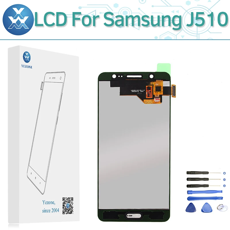 Отрегулировать Яркость ЖК-дисплей Экран для samsung Galaxy J510 J5 2016 SM-J510FN J510M J510H Дисплей
