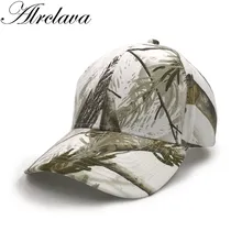Охота Настоящее Дерево Камуфляж Бейсбол Кепки Для мужчин Snapback Белоснежка Шапки для охоты Рыбалка Спорт на открытом воздухе