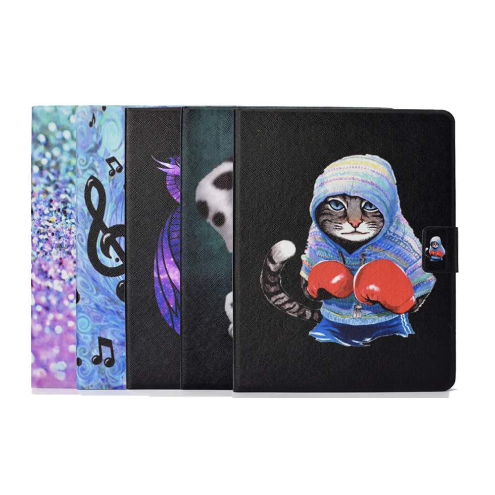 

For Samsung Galaxy Tab A 8.0 T350 Case Fashion Cartoon PU Leather Flip Case For Tab A 8.0 T350 Smart Tablet Stand Card Slot
