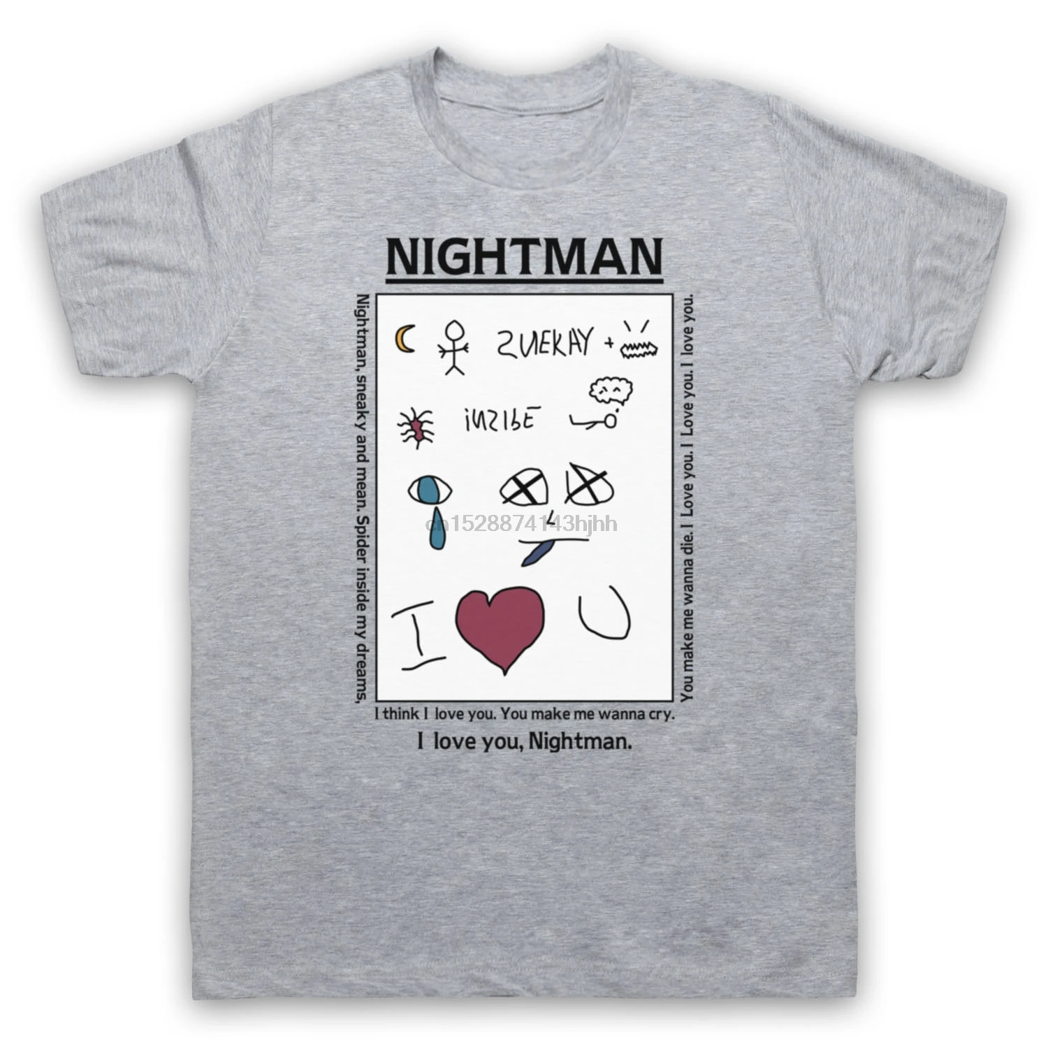 

IT ALWAYS SUNNY IN PHILADELPHIA NIGHTMAN NOTE LYRICS ADULTS T-SHIRT
