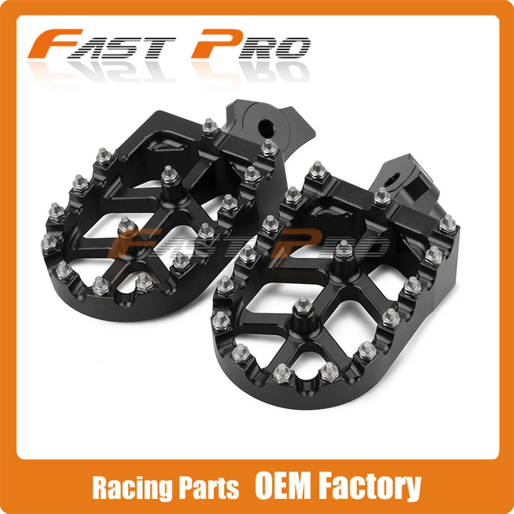 Billet MX Wide Gold Foot Pegs Rests Pedals Footpegs For HONDA XR50 XR70