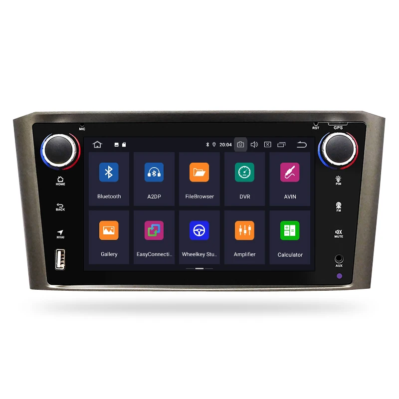 Perfect Android 9.0 IPS 2G RAM Car DVD Stereo Player For Toyota Avensis/T25 2003-2008 Car PC Head 1 Din GPS Navigation Video Multimedia 10
