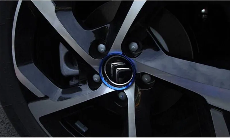 4 шт. автомобильный Стайлинг кольцо ступицы колеса украшения круг для Citroen C-Crosser C3 C4 C5 DS5 e-Mehari C-Elysee C4L C6 DS4 аксессуары