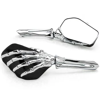 

Black/Chrome Custom Motorcycle Skeleton Mirrors For Yamaha Stratoliner Midnight Deluxe
