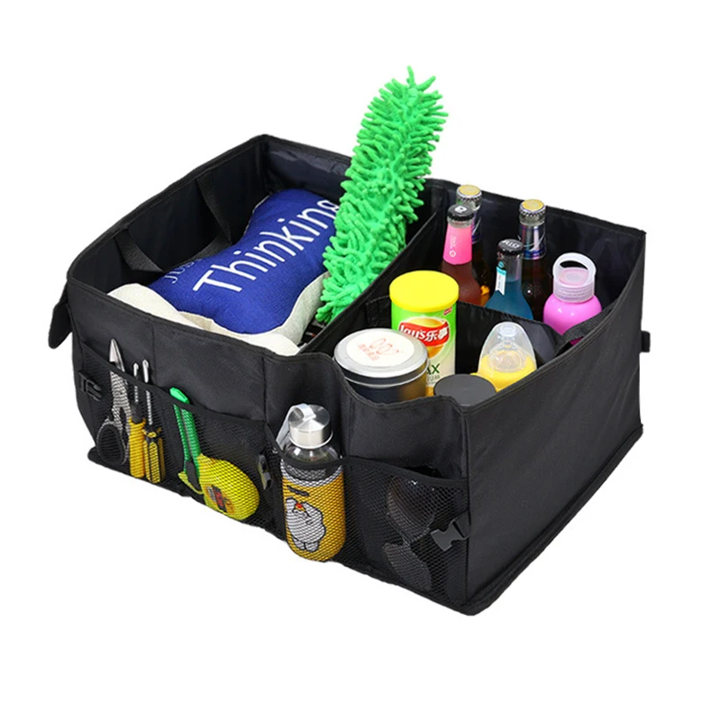 Car Boot Storage Bags Auto Folding Toolbox Organizer Box Supplies