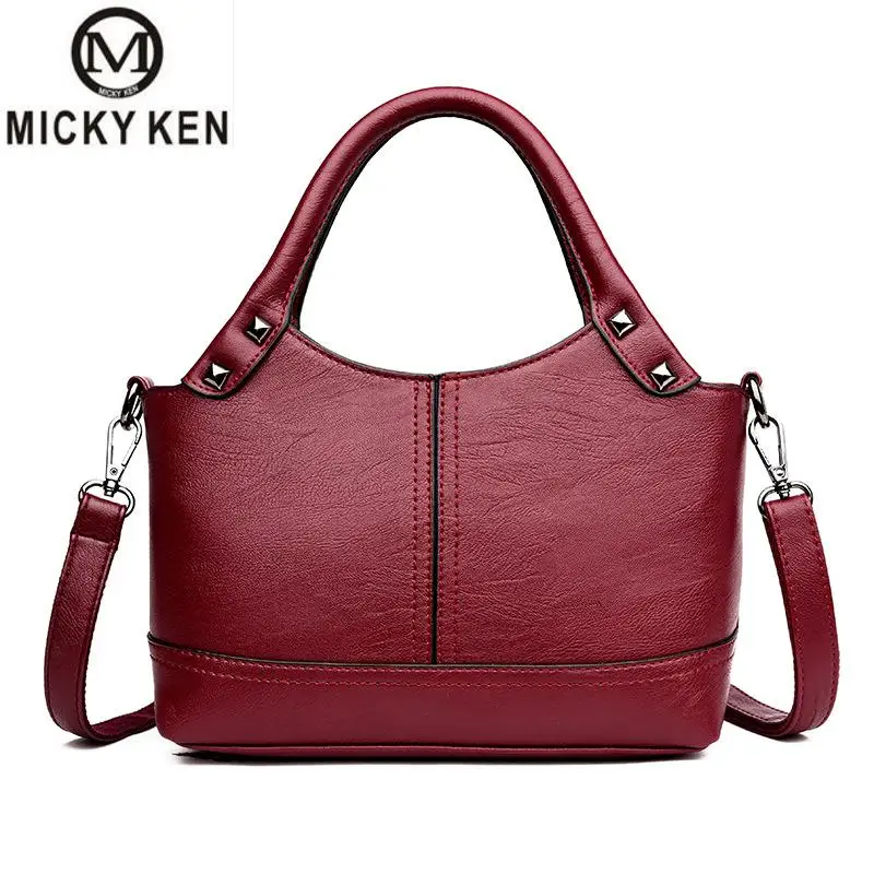 

MICKY KEN 2019 Elegant Shoulder Bag Women Designer Luxury Handbags Women Bags Plum Bow Sweet Messenger Crossbody Bag for Women
