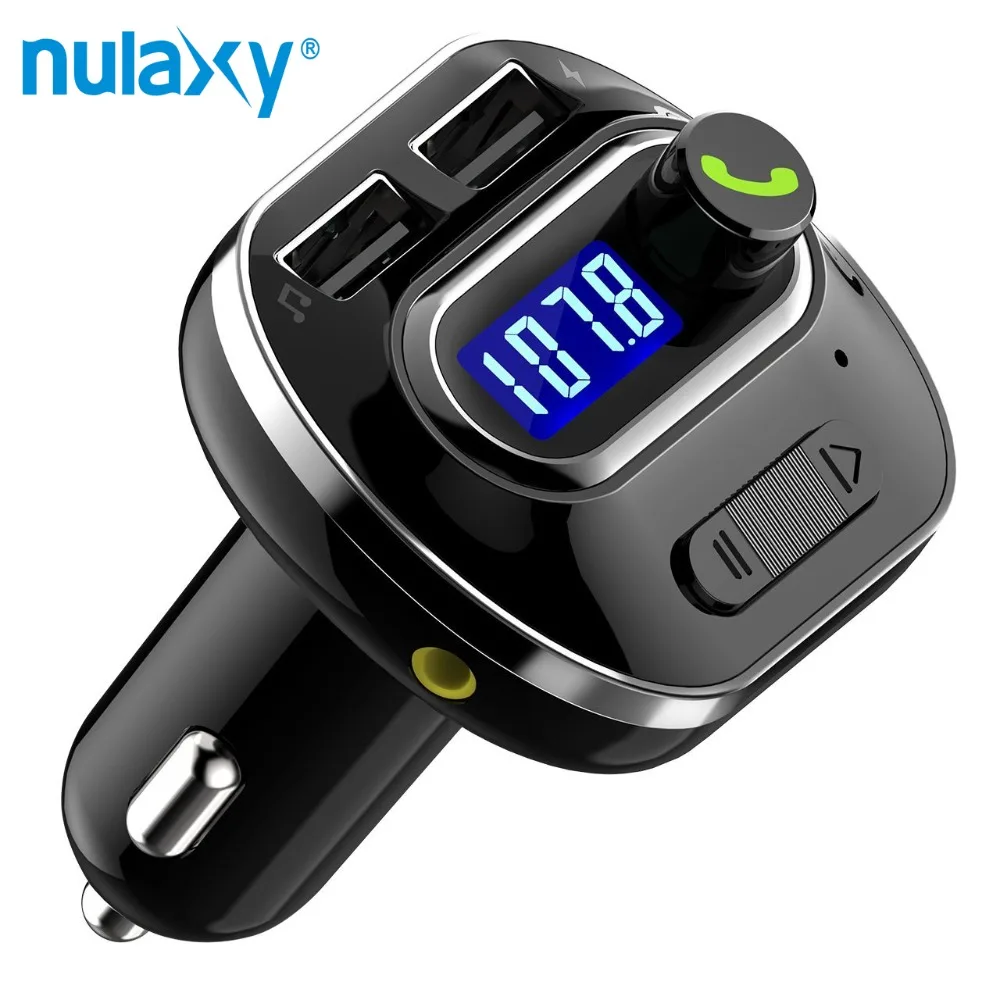 Nulaxy Bluetooth FM Transmitter Wireless In Car Radio Transmitter